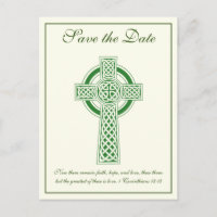Mariage catholique de Croix celtique verte d'ivoir