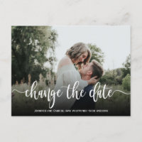 Mariage Date de report photo simple