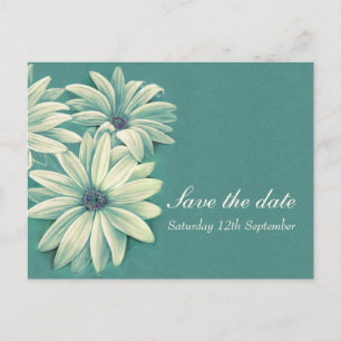 Carte Postale Faire-part Mariage de l'ostéospermum Daisy enregistrer la car