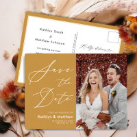 Mariage Écriture Moderne Honey Gold Enregistrer La