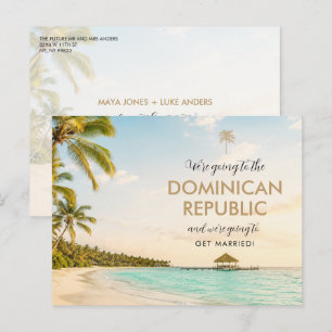 Carte Postale Faire-part Mariage en République dominicaine Enregistrez la d