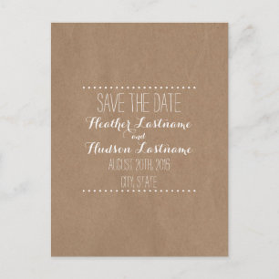Carte Postale Faire-part Mariage Inspiré Carton Enregistrer La Date