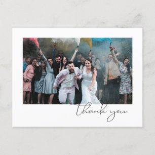 Carte Postale Faire-part Mariage photo de l'utilisateur de police de script