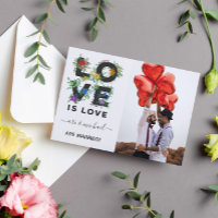 Mariage photo floral Love Is Love