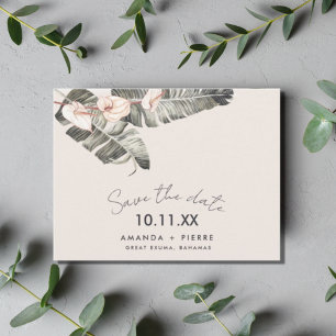 Carte Postale Faire-part Mariage plage Enregistrer la date