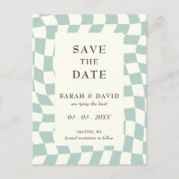 Mariage Retro Super Green Checkerboard