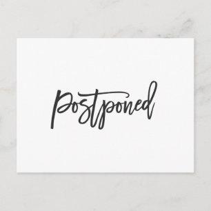Carte Postale Faire-part Mariage simple reporté