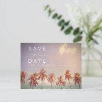 Mariage sur la plage des palmiers tropicaux Enregi