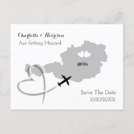 Carte Postale Faire-part Mariages de Destination Autriche Sauvegarder la Da