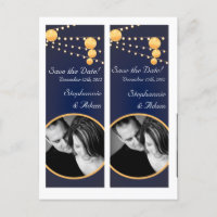 Marque-page de livre pour Save the Date Lanternes
