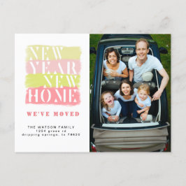 Carte postale Faire-part mobile moderne coloré