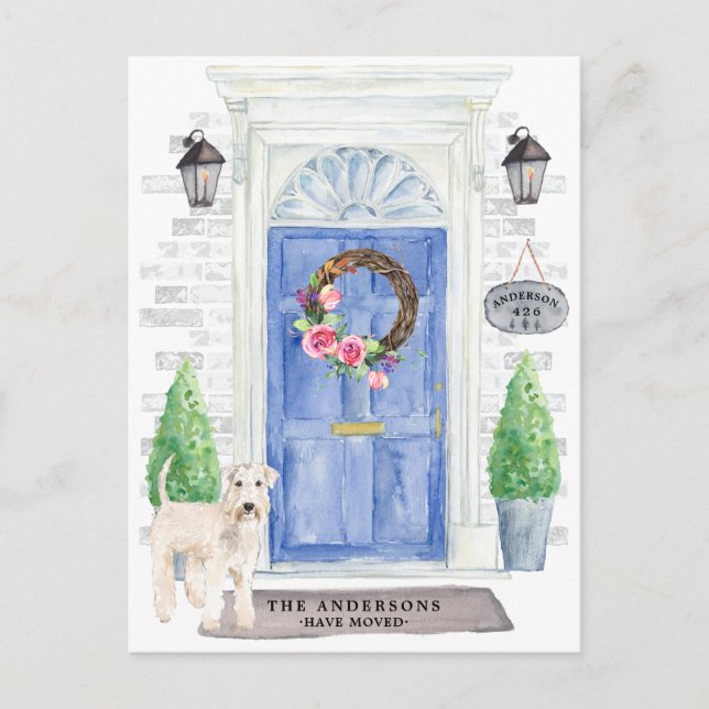 Carte postale Faire-part mobile Wheaten Terrier (Devant)