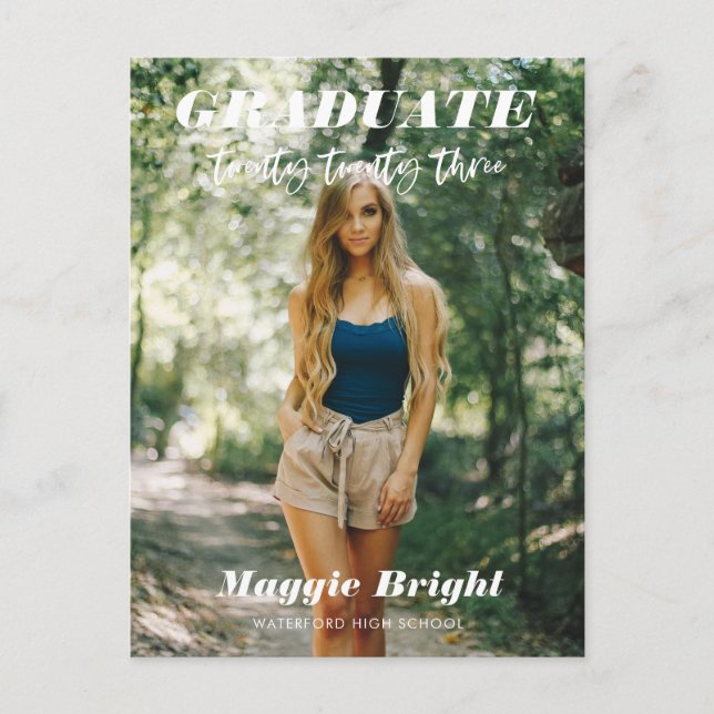 Carte Postale Faire-part moderne scénarisé 2023 (Devant)