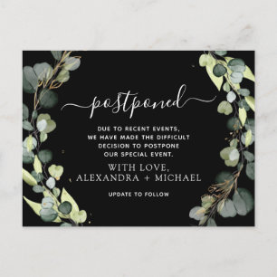 Carte Postale Faire-part Modifier la date de report de la végétation des eu