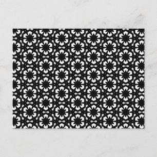 Carte Postale Faire-part Motifs noirs et blancs   Changement d'adresse