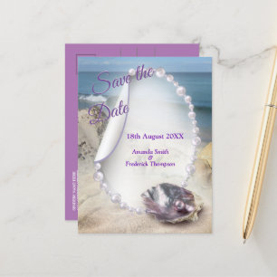 Carte Postale Faire-part Nacre fusionné comme des tourbillons liquides