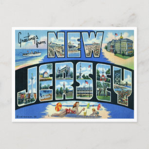 Carte Postale Faire-part New Jersey vintage