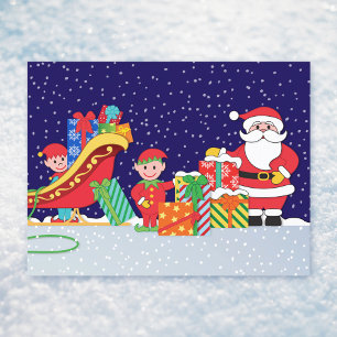 Carte Postale Faire-part Night Before Christmas Postcard