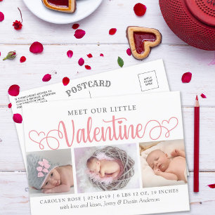 Carte Postale Faire-part Notre petit Valentine 3 Photo