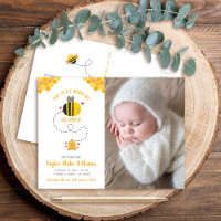 Notre petite abeille au miel mignonne Kawaii Photo