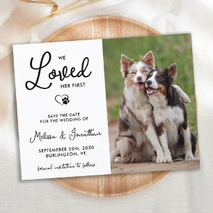 Carte Postale Faire-part Nous Aimions Son Premier Mariage Photo Personnalis
