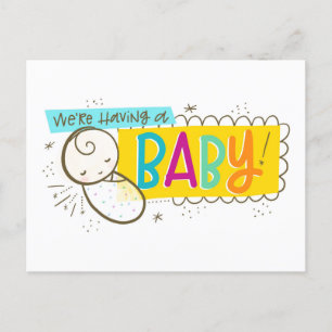Carte Postale Faire-part Nous Allons Avoir Un Bébé