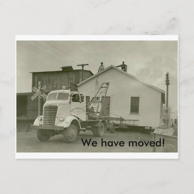 Carte Postale Faire-part Nous avons déménagé ! (Devant)