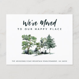 Carte Postale Faire-part Nous avons déménagé à notre endroit heureux Nouvel