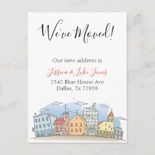 Carte Postale Faire-part Nous avons déménagé Avis de nouvelle adresse Démén