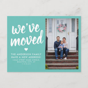 Carte Postale Faire-part Nous avons déménagé Changement d'adresse Photo Dém