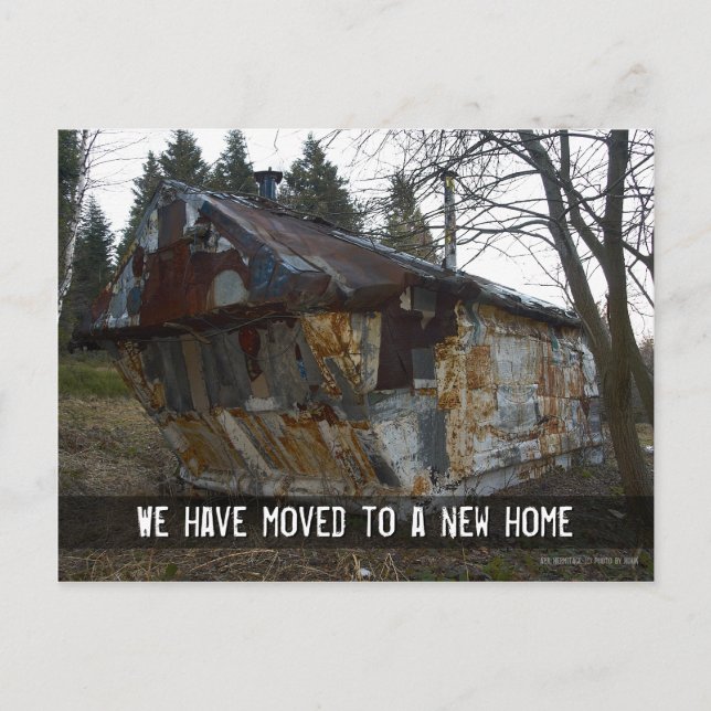 Carte Postale Faire-part Nous avons déménagé dans une nouvelle maison | Cam (Devant)