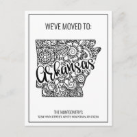 Nous avons déménagé Floral Mandala Arkansas Nouvea