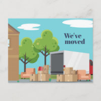 Nous avons déménagé Nouveau domicile Changement d'