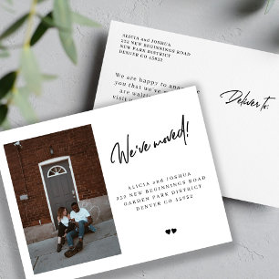 Carte Postale Faire-part Nous avons déménagé photo personnalisée moderne si