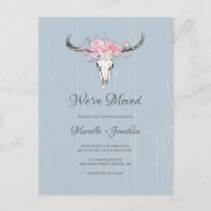 Carte Postale Faire-part Nous Avons Déménagé Une Nouvelle Adresse Rustic Co