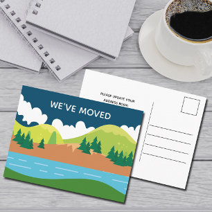 Carte Postale Faire-part Nous avons déplacé des montagnes Changement d'adre