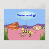 Nous déménageons le crabe ermite Changement de car