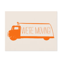Nous déménageons Retro Moving Van