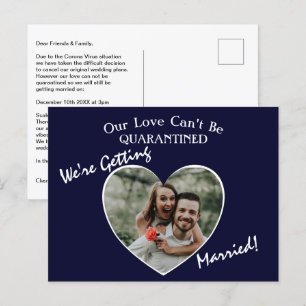 Carte Postale Faire-part Nous nous marions Mariage Intime