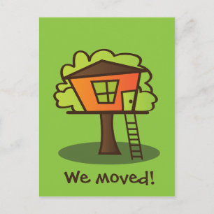 Carte Postale Faire-part Nous sommes allés à un Treehouse !