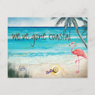 Carte Postale Faire-part Nous sommes allés Annonce de déménagement Côte Pla