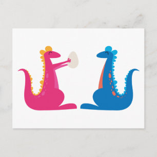 Carte Postale Faire-part nous sommes enceintes