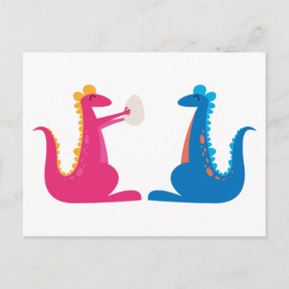 Carte Postale Faire-part nous sommes enceintes