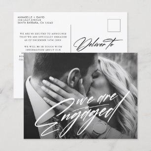 Carte Postale Faire-part Nous sommes fiancés Annonce de fiançailles avec