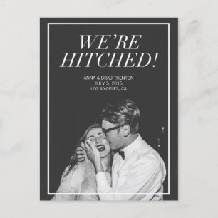 Carte Postale Faire-part Nous sommes mariés Annonce de mariage moderne av