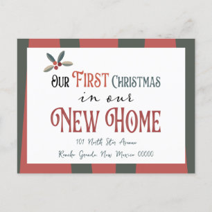 Carte Postale Faire-part Nouveau Noël Nouveau domicile Changement d'adresse