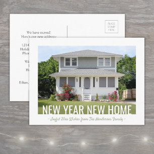 Carte Postale Faire-part Nouvel An Nouvel An Accueil Vacances photo moderne