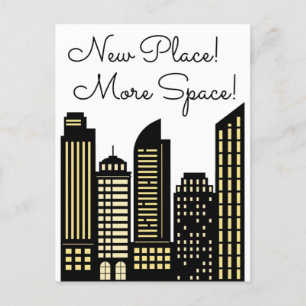Carte Postale Faire-part Nouvel Endroit Plus d'Espace Nouvel Appartement