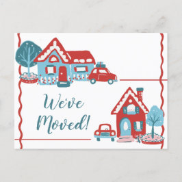 Carte Postale Faire-part Nouvelle adresse de domicile Changement Nous avons