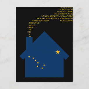 Carte Postale Faire-part nouvelle adresse de l'alaska